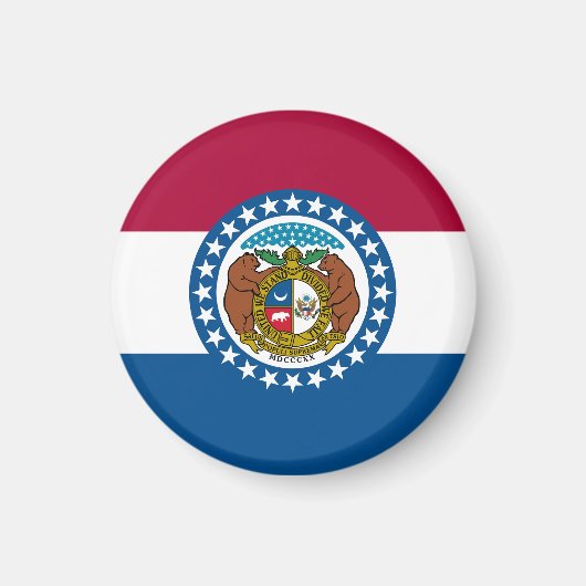 Missouri State Flag USA Magneet (Voorkant)