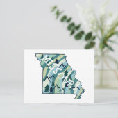 Missouri State geïllustreerde kaart (Staand voorkant)