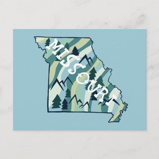 Missouri State geïllustreerde kaart (Voorkant)