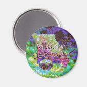 Missouri State Geocaching levert magneet Geoswag (Voorkant / Achterkant)