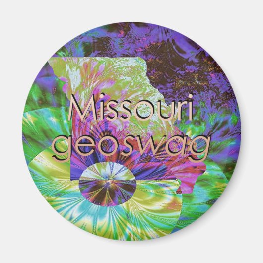 Missouri State Geocaching levert magneet Geoswag (Voorkant)