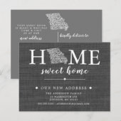 MISSOURI State Moving Notice Post Card Aankondigingskaart (Voorkant / Achterkant)