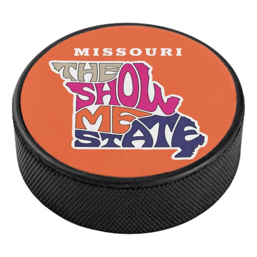 Missouri State Nickname Word Art Hockey Puck (3/4)