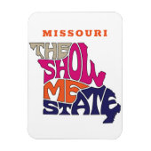 Missouri State Nickname Word Art Magneet (Verticaal)