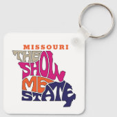 Missouri State Nickname Word Art Sleutelhanger (Achterkant)