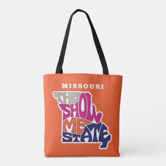Missouri State Nickname Word Art Tote Bag (Achterkant)