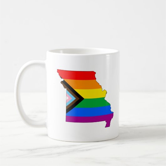Missouri State Pride LGBTQ Progress Pride Koffiemok (Links)