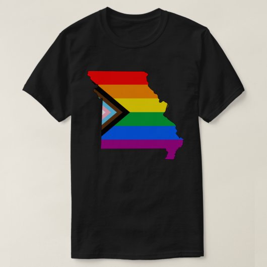 Missouri State Pride LGBTQ Progress Pride T-shirt (Design voorkant)