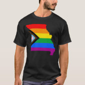 Missouri State Pride LGBTQ Progress Pride T-shirt (Voorkant)
