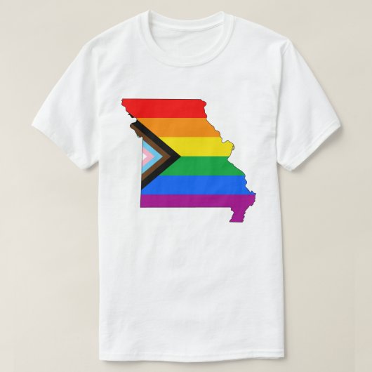 Missouri State Pride LGBTQ Progress Pride T-shirt (Design voorkant)