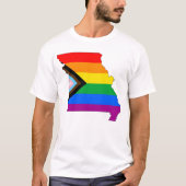 Missouri State Pride LGBTQ Progress Pride T-shirt (Voorkant)