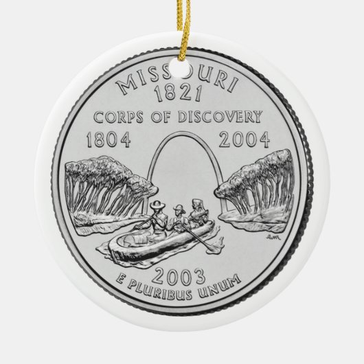 Missouri State Quarter Keramisch Ornament (Voorkant)