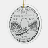 Missouri State Quarter Keramisch Ornament (Links)