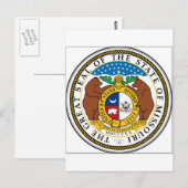 Missouri State Seal Briefkaart (Voorkant / Achterkant)