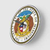 Missouri State Seal Ronde Klok (Hoek)