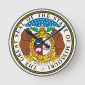 Missouri State Seal Ronde Klok (Voorkant)