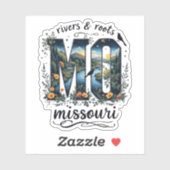 Missouri State Sticker | Rivers & Roots Nature Art (Vel)