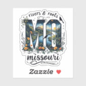Missouri State Sticker | Rivers & Roots Natuur Kun (Vel)