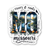 Missouri State Sticker | Rivers & Roots Natuur Kun