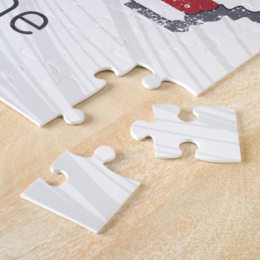 Missouri State Verenigde Staten Retro Kaart  Veren Legpuzzel (Zijkant)