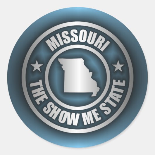 "Missouri Steel (Blue)" Stickers (Voorkant)