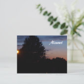 Missouri Sunset Briefkaart (Staand voorkant)