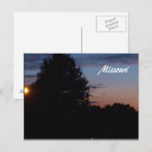 Missouri Sunset Briefkaart (Voorkant / Achterkant)