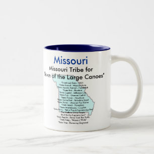 Missouri Symbols & Map Tweekleurige Koffiemok