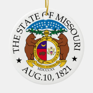 Missouri-teken Keramisch Ornament