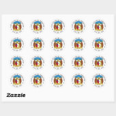 Missouri-teken Ronde Sticker (Vel)