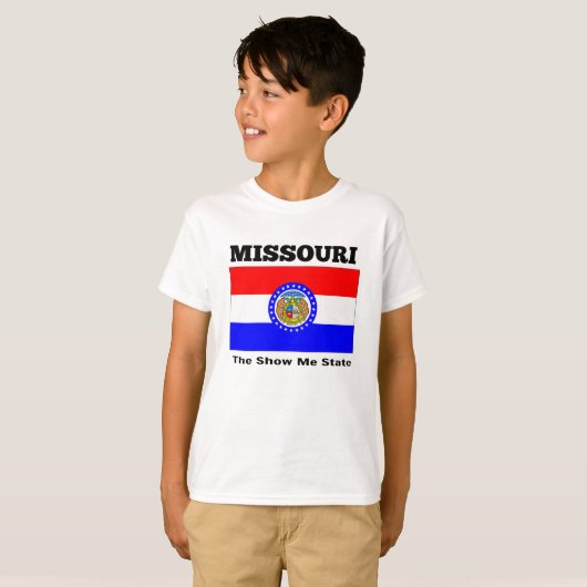 Missouri, The Show Me State T-shirt (Voorkant volledig)