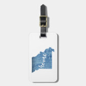 Missouri Thuis Houtnerf Bagagelabel (Voorkant verticaal)