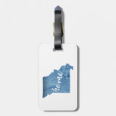 Missouri Thuis Houtnerf Bagagelabel (Achterkant verticaal)