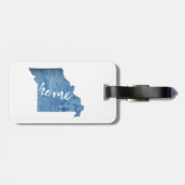 Missouri Thuis Houtnerf Bagagelabel (Achterkant horizontaal)