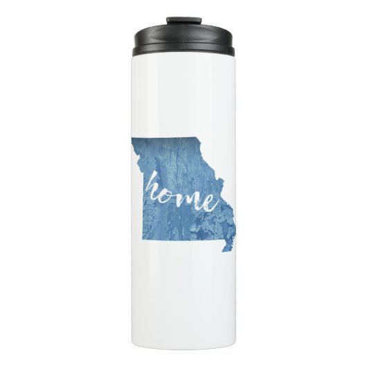 Missouri Thuis Houtnerf Thermosbeker (Voorkant)