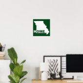Missouri Thuis Weg Van Staat Poster Bord (Thuiskantoor)