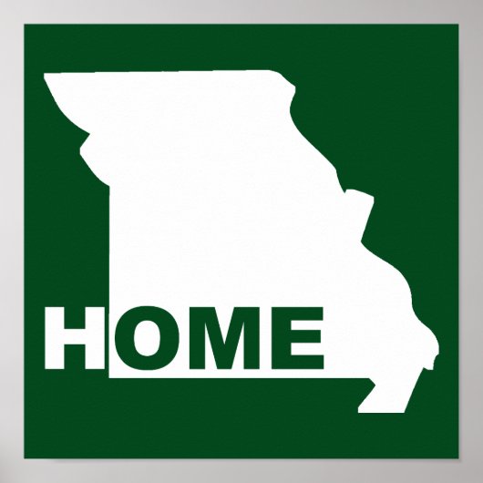 Missouri Thuis Weg Van Staat Poster Bord (Voorkant)