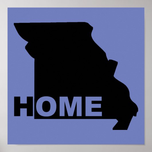 Missouri Thuis Weg Van Staat Poster Bord (Voorkant)