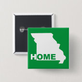 Missouri Thuis Weg Van State Knop Badge Speld Vierkante Button 5,1 Cm (Voorkant /achterkant)
