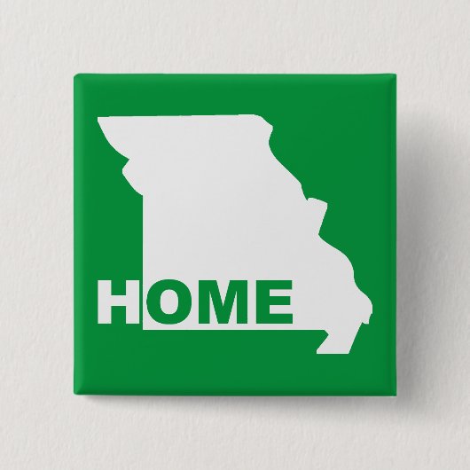 Missouri Thuis Weg Van State Knop Badge Speld Vierkante Button 5,1 Cm (Voorkant)