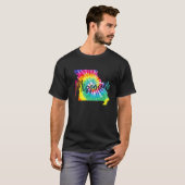 Missouri Tie Dye State Map Pride Hippie Re T-shirt (Voorkant volledig)