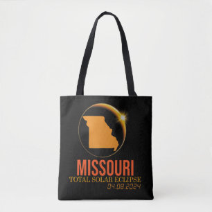 Missouri Total Solar Eclipse April 8 2024 Verenigd Tote Bag