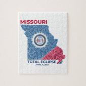 Missouri totale eclipse puzzel legpuzzel (Verticaal)