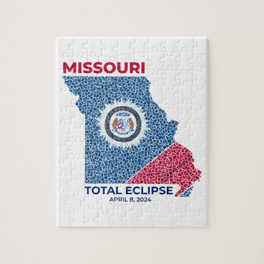 Missouri totale eclipse puzzel legpuzzel (Verticaal)