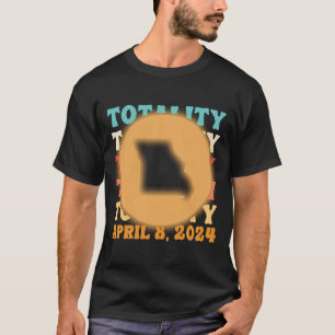 Missouri Totality Solar Eclipse 8 april 2024 Astro T-shirt