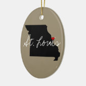 Missouri Town Keramisch Ornament (Links)
