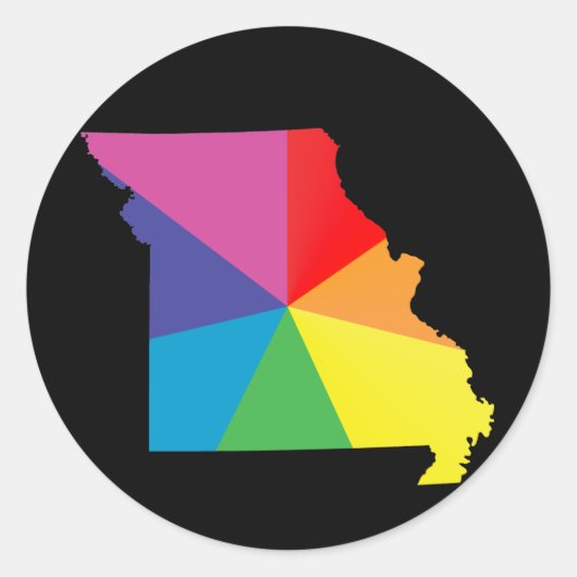 missouri trots. ronde sticker (Voorkant)