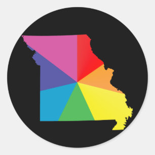 missouri trots. ronde sticker
