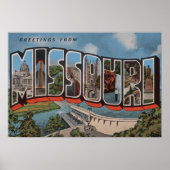Missouri (Uitzicht Dam) - Grote letterscènes Poster (Voorkant)