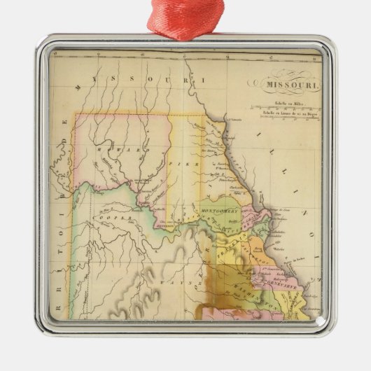 Missouri US Metalen Ornament (Voorkant)